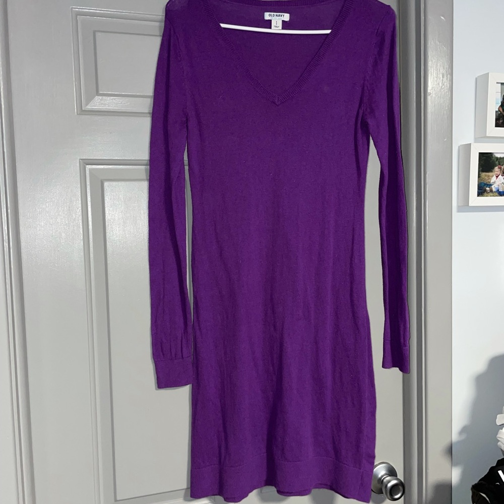 Purple Knit Dress